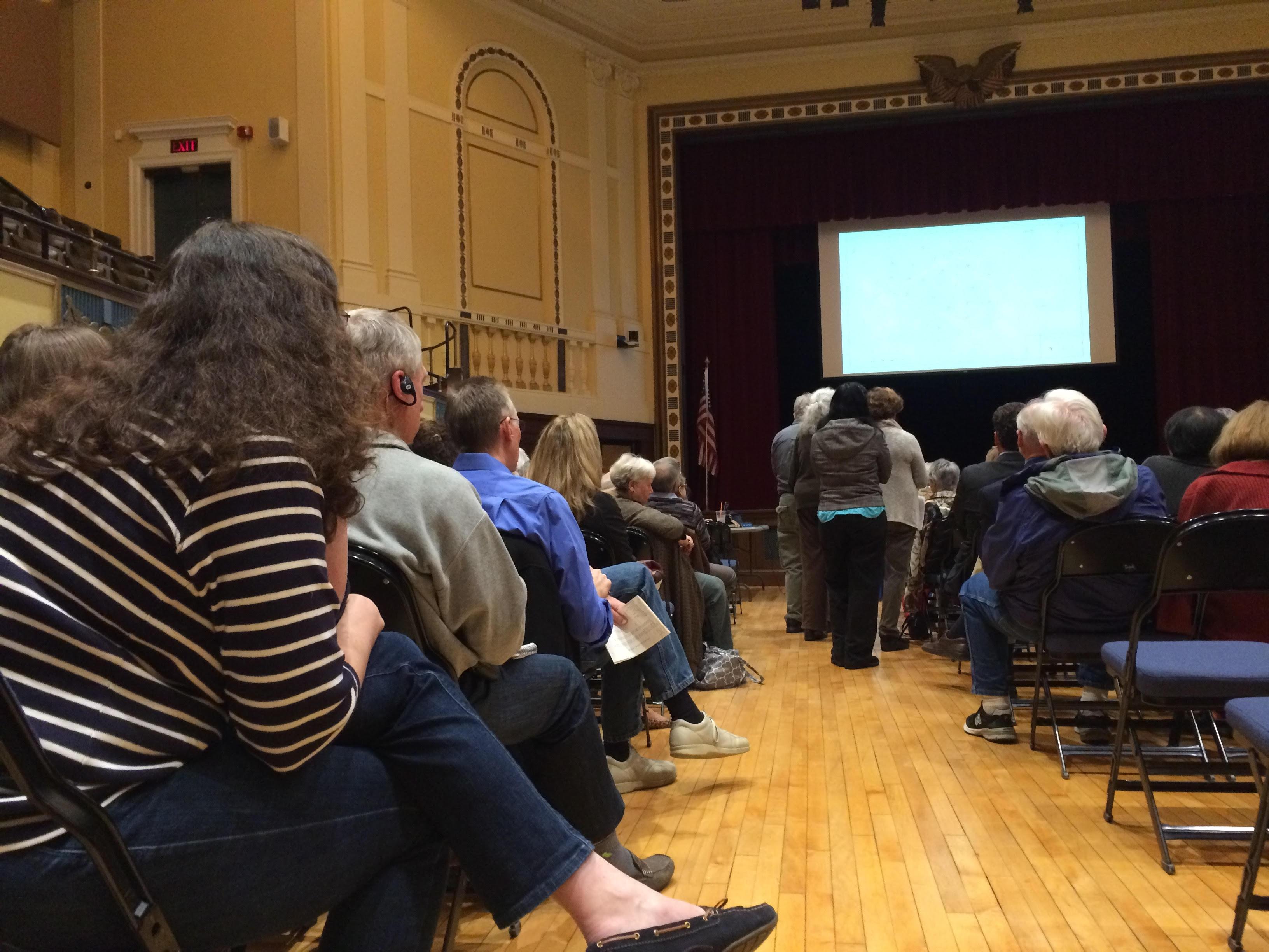 Citizens of Lexington at the Planning Board meeting concerning the Waltham Street development.